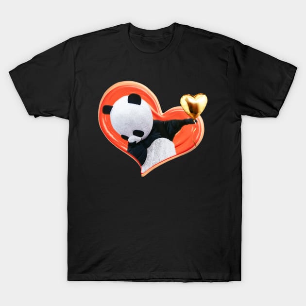 Dabbing Panda With A Heart Sweatshirt T-Shirt by NurseSoCare